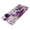 thumbnail image 2 of Leather Keyboard and Mouse Desk Mat Office Desk Accessories Protective Office Desk Decor Desk Pad Mat for Gaming, Work from Home, Office Purple Butterfly 23.6" x 47.2", 2 of 9