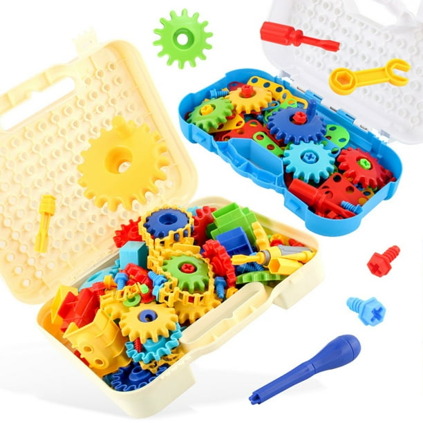 Qiyun Gear Building Block Toy Set Spinning Gears Children Creative  Interlocking Learning Blocks Playground