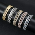 thumbnail image 6 of Fashionable Iced Outs Cuban Link Chain Necklace Hip Hop Fashion Jewelry Accessory for Trendy Women and Men, 6 of 9