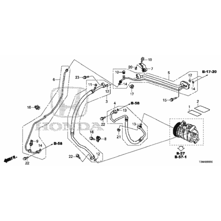 Genuine Oe Honda Pipe Receiver 80341 T2f A11 Walmart Com