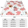thumbnail image 5 of Yibo Funny Axolotl Blanket Flannel Soft and Comfortable Anti-static Bed Sofa Blanket, 5 of 9