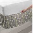 thumbnail image 2 of Fruit Bed Skirt, Pastel Colored Composition of Sliced Figs with Seeds Tasty Flowering Plants, Elastic Bedskirt Dust Ruffle Wrap Around for Bedding Decor, 4 Sizes, Multicolor, by Ambesonne, 2 of 2