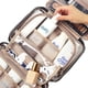 thumbnail image 5 of Neceser de viaje para mujer, organizador portátil para colgar champú, acondicionador, juego de cepillos, accesorios de maquillaje, tamaño mediano, negro, 5 of 6