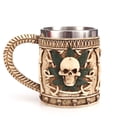 thumbnail image 2 of Monstrate Producto respetuoso del medio ambiente, taza medieval con calavera, jarra, actividades al aire libre sostenibles y elegantes, duraderas Barra de herramientas, 2 of 6