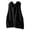 Black, variant on Hooded Knit Vest Sweater Casual Outerwear Cardigan With Pockets Sleeveless Open Front Fall Winter Fashion Stylish Cozy Women's Outerwear Vests