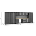 thumbnail image 4 of NewAge Products Pro Series Gray 12 Piece Cabinet Set, Heavy Duty 18-Gauge Steel Garage Storage System, Slatwall Included, 4 of 10