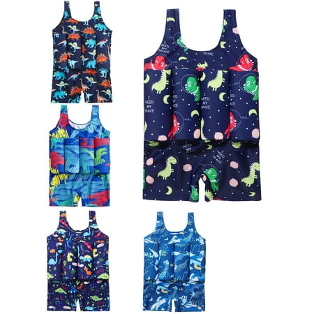

PEYAN 0-6T Toddler Baby Float Swimsuit Buoyancy Sticks for Kids One Piece Floating Swim Vest Training Swimwear