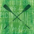 thumbnail image 2 of Grey, Jace 26x26 Black Ornate Wood Framed with Double Matting Museum Art Print Titled - Summer Bright Oars, 2 of 4