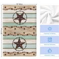 thumbnail image 5 of Western Texas Star Green Microfiber Kitchen Towel, Farmhouse Brown Country Vintage Soft Absorbent Dish Towels, Quick Drying Washable Dishcloths for Kitchen Cleaning, Drying Dishes, 18x28 Inches, 5 of 9