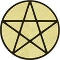 thumbnail image 1 of Ahgly Company Machine Washable Indoor Square Transitional Sun Yellow Area Rugs, 3' Square, 1 of 7