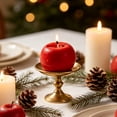 thumbnail image 6 of MMJ Scented Candles Apple Shaped Soy Wax Fall Farmhouse Cinnamon Thanksgiving Centerpiece Home Kitchen Table Mantel Decor Gift 2.36x2.36x1.77in, 6 of 6
