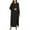 Black, variant on Casual Dresses Business Dresses for Women Twofer Cotton Linen Skirt Black Crew Neck Long Sleeve Womens Dresses Spring,M