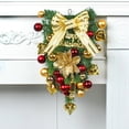 thumbnail image 3 of CLEARANCE!Christmas Wreath Wall Hanging Ornament Artificial Christmas Wreath Merry Christmas Front Door Decorative Wreath Garland Xmas Gift for Outdoor Indoor Home Decor, 3 of 6