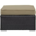 thumbnail image 6 of Modway Convene 5-Piece Aluminum Rattan Patio Sectional Set in Espresso/Mocha, 6 of 8