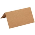 thumbnail image 5 of 200-Pack Rustic Place Cards - Small Kraft Tent Escort Cards, for Name, Seating, Table Number, Food Labels, Perfect for Weddings, Banquets, Natural Brown, 3.5 X 2 inches, 5 of 5