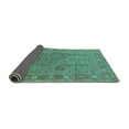 thumbnail image 2 of Ahgly Company Indoor Rectangle Oriental Turquoise Blue Industrial Area Rugs, 5' x 7', 2 of 4