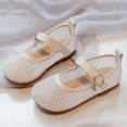 thumbnail image 5 of Gyujnb Girls Mesh Mary Jane Shoes Soft Sole Casual Footwear, Adjustable Buckle Strap Closed Toe Ballet Shoes (Girls),4.5-5 Years, 5 of 8