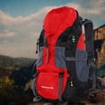 thumbnail image 6 of 50L Waterproof Backpacking Backpack Sports Hiking Daypack for Men Women, Red / 22.0 x 14.2 x 9.1 inches, 6 of 9
