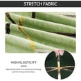 thumbnail image 4 of Chair Covers for Dining Room Set of 4, Spandex Stretch Dining Room Chair Cover, Removable Washable Kitchen Parsons Chair Covers Seat Slipcovers, Green Cubes, 4 of 6