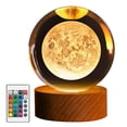 thumbnail image 2 of 16 Cambio de color Cambio de luna 3D Galaxy Globe Noche Luce Led Luck Luces Luces LED Luces LED Globo con control remoto para la decoración del dormitorio, 2 of 6