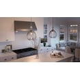 thumbnail image 2 of Urban Ambiance Luxury Bohemian Pendant, Size: 20-3/8"H x 13"W, with Farmhouse Style Elements, Brushed Nickel Finish and Clear Textured Shade, UHP2772, 2 of 7