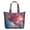 Cute, variant on Cute Space-Themed Travel Tote Bag with Planets, Aliens, Spacecraft Large Capacity Weekender Bag with Multiple Pockets for Weekend Getaways Fitness