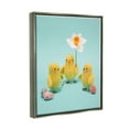 thumbnail image 3 of Stupell Industries Spring Chicks Floral Easter Eggs Holiday Photography Gray Floater Framed Art Print Wall Art, 3 of 6
