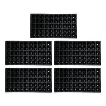 Gongc 5pcs 50-Cell Gardening Germination Propagation Trays in Black
