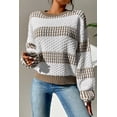 thumbnail image 1 of FOLUNSI Flirty Striped Sweater: Warm, Chic, Daily Style!, 1 of 8