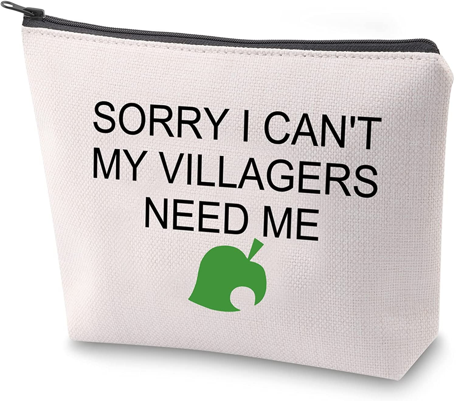 Sorry I Can't My Villagers Need Me Makeup Bag ACNH for Gamer ACNH Fans