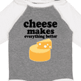 thumbnail image 4 of Inktastic Cheese Makes Everything Better Boys or Girls Long Sleeve Baby Bodysuit, 4 of 5