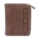 thumbnail image 1 of Cartera de PU con múltiples ranuras para tarjetas, de cuero PU texturizado, triple pliegue, para hombres y niños, color marrón, 1 of 14
