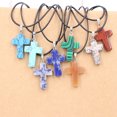 thumbnail image 3 of ZPYESWOW Crystal Necklace,Cross Necklace for Women Natural Stone Pendants, Religious Necklace Jewelry Christian Prayers Gifts,I One Size, 3 of 5