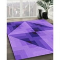 thumbnail image 3 of Ahgly Company Machine Washable Indoor Square Transitional Heliotrope Purple Area Rugs, 6' Square, 3 of 7