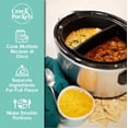 thumbnail image 3 of Red and Blue 6-Quart Slow Cooker Liners 2 Pc. Dividers Set, Reusable Silicone Crock Pot Inserts, Non-Stick and Leak Resistant, BPA Free, Dishwasher Safe + FREE COOKBOOK, 3 of 9