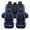 Blue, variant on ELUTO 5 Seats 11pcs PU Leather Car Seat Cover Full Set Seat Cushion Universal for Car Truck Sedan SUV (Black)