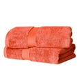 thumbnail image 2 of Superior 800 GSM Egyptian Cotton Heavyweight Bath Towel Set of 2, Coral, 2 of 7