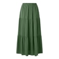 thumbnail image 7 of Boho Long Skirts for Women High Waist Flowy Tiered Maxi Skirt with Pocket Casual Basic Weekend Skirt Spring Summer 2026 Beach Vacation Outfits, 7 of 7