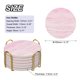 thumbnail image 2 of Posavasos para bebidas Unique Bargains 6uds Rosa con Soporte de Hierro, 2 of 6