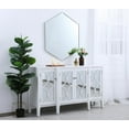 thumbnail image 4 of Metal frame hexagon mirror 38 inch in Sliver, 4 of 5