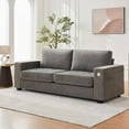 thumbnail image 7 of Garvee 90" Oversized Cloud Couch, 114 Pounds Mid Century Chenille Sofa, No Assembly Required & Deep Seat,with USB Charging Ports & Side Pockets and Wood Frame, Perfect Apartments, Office, 7 of 7