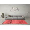 thumbnail image 3 of Ahgly Company Indoor Rectangle Solid Red Modern Area Rugs, 2' x 3', 3 of 4