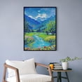 thumbnail image 4 of Jigsaw Puzzle 500 Piece for Adults, Mountains Park Stream Oil Painting Scenes Wooden Puzzles, Adult Puzzle Classic Jigsaw Puzzle,DIY Landscape Home Decor Intellectual Game Wall Art Gift, 4 of 8