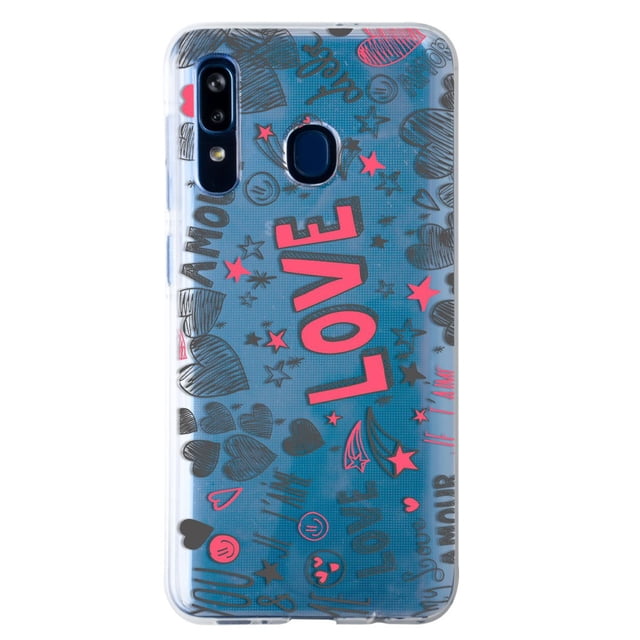 Funda InstaCase para Galaxy A20 Corazones Love Antigolpes
