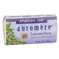 Auromere Ayurvedic Bar Soap with Neem, Lavender-Neem, 0.6 oz (17 g)