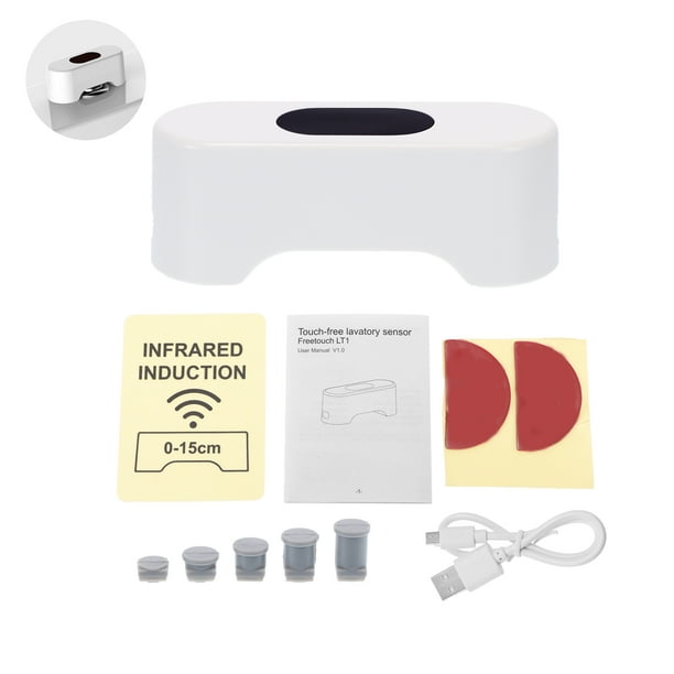 Automatic Toilet Flush Switch IR Motion Sensing Flush Button NonTouch