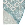 thumbnail image 2 of Unique Loom Outdoor Bohemian Collection Area Rug - Anthro (13' 1" Round Light Aqua/Ivory), 2 of 6