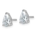 thumbnail image 2 of Auriga Fine Jewelry 14K White Gold 1.5 cwt. Pear-cut Lab Grown Diamond Stud Post Earrings For Women (Clarity -VS/SI, Color -GH), 2 of 5