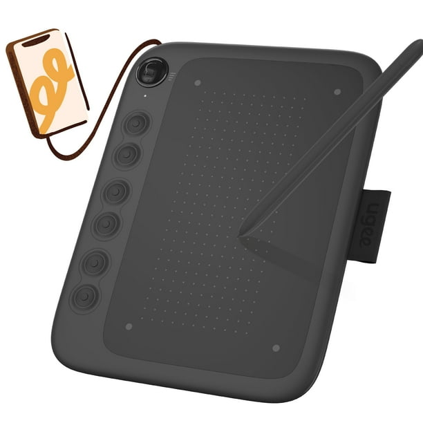 Tableta de dibujo UGEE Q6 de 16,5 x 10 cm para Android con 6 teclas de acceso rápido