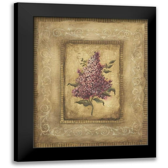 Poloson, Kimberly 12x14 Black Modern Framed Museum Art Print Titled - Grand Savin Lilac